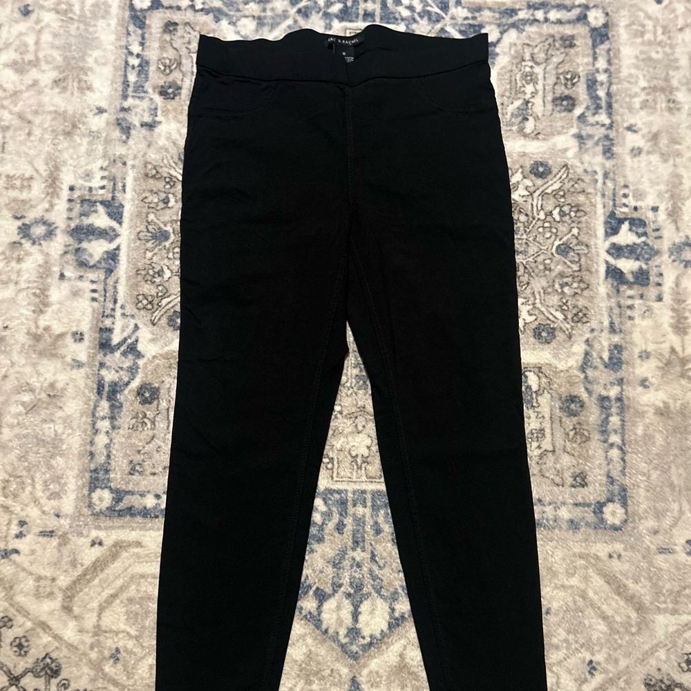 Zac & Rachel Black Elastic Waistband Dress Pants